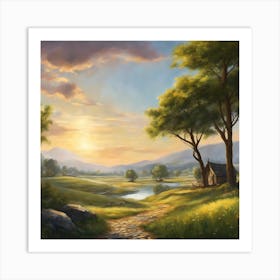 Landscape Painting 27 Art Print