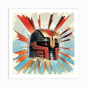 Judge Brebb Helmet Art Print