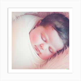 Baby Sleeping Art Print