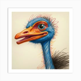 Ostrich 6 Art Print