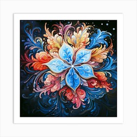 Rgb Flower Art Print