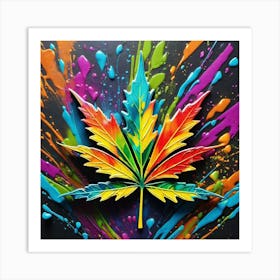 Marijuana Leaf 12 Art Print