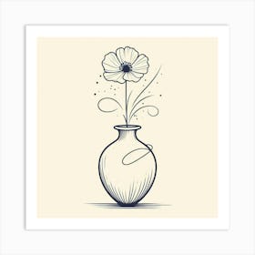 Flower In A Vase Art Print