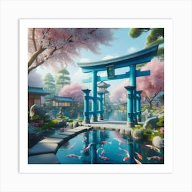 Koi Pond 2 Art Print