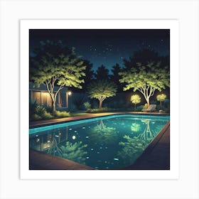 Swimming Art Print (1) Art Print