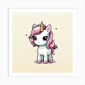 Cute Unicorn 118 Art Print