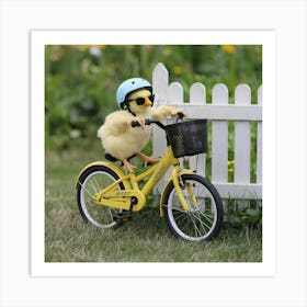 A Photo Of A Cute Yellow Chick Riding A 5kpymvdbs3oqzkz3 Afjpw 32zjwcb9tikyh0fuqcsfxw Póster