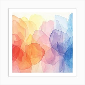 Watercolor Abstract Painting Art Print