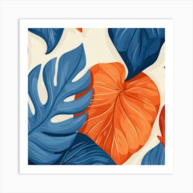 Tropical Leaves 1 Art Print