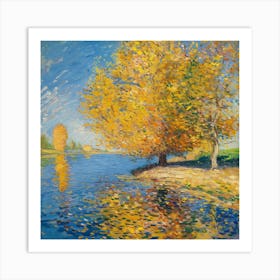 Autumn By The River 1 Art Print