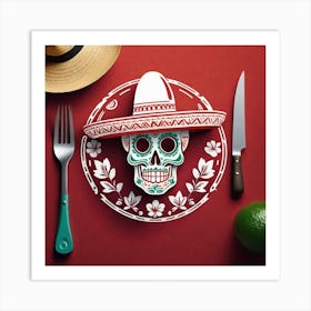 Mexican Skull 86 Art Print