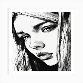 Portrait Of A Girl Art Print