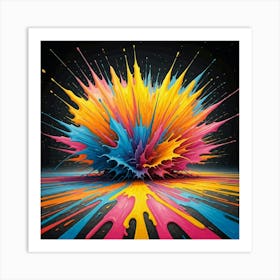 Colorful Explosion Art Print