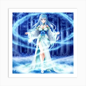 Blue Mage Art Print