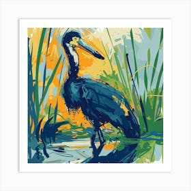 Blue Heron Art Print