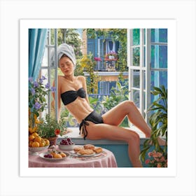 Girl In A Bikini 2 Art Print