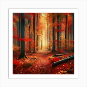 Autumn Forest 3 Art Print