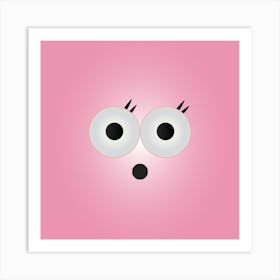 Face Of A Cartoon Character Art Print