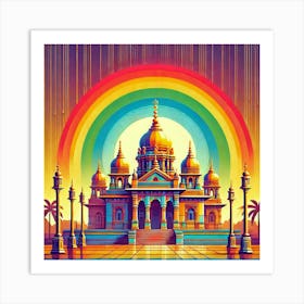 Golden Temple 3 Art Print