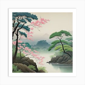 Japanese Landscape 3 Art Print