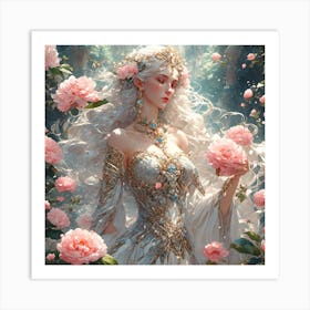 la dame aux camellias Art Print