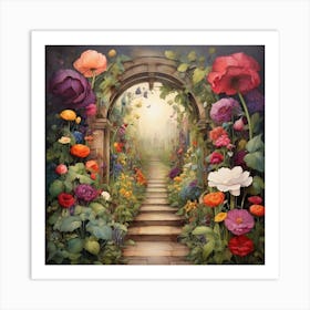 Garden Path 6 Art Print