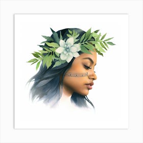 Hawaiian Woman Art Print