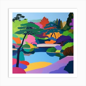 Colourful Gardens Hamarikyu Gardens Japan 2 Art Print