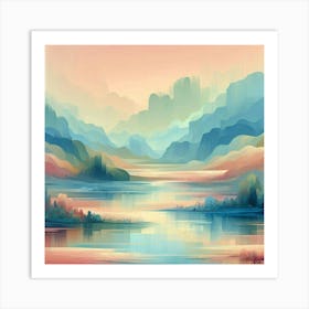 Abstract Landscape Painting 12 Art Print