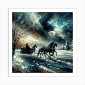 Sleigh Ride Art Print