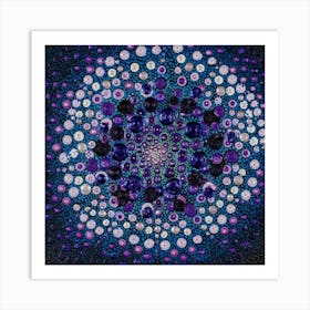 Blue And Purple 2 Square Art Print