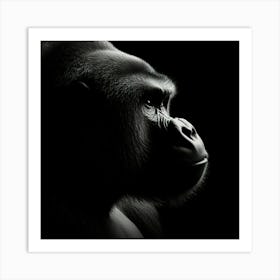 Portrait Of A Gorilla 3 Art Print