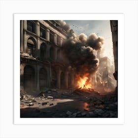 Battle Of The City Art Print