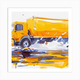 Yellow Truck Art Print