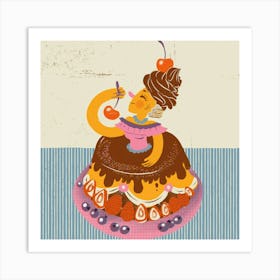 Cake Woman Art Print