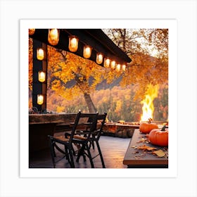 Autumn In The Mountains Art Print