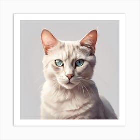 Portrait Of A Cat 4 Art Print