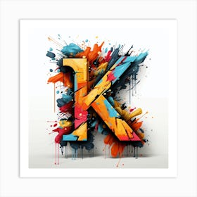 Letter K Art Print