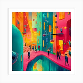 Futuristic City Art Print