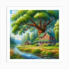 House By The River 2 Art Print