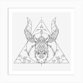 Mandala Insect 08 Art Print