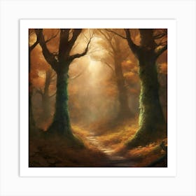 Forest Path Art Print