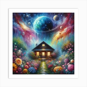 House In The Sky Art Print