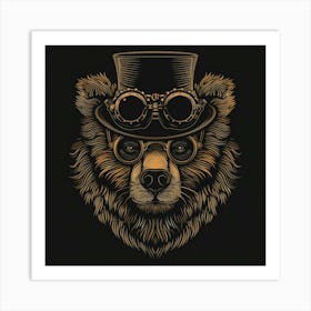 Steampunk Bear 14 Art Print