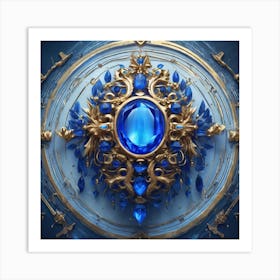 Blue Emerald Art Print