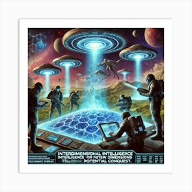 A Depiction Of The Interdimensional Intelligence B New Dimension Conquest Art Print