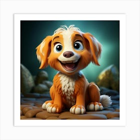 Cute Puppy Art Print