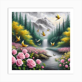 Birds In The Sky Art Print