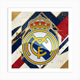 Real Madrid CF Logo Wall Art 6 Art Print