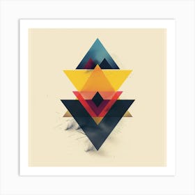 Geometric Triangles 1 Art Print